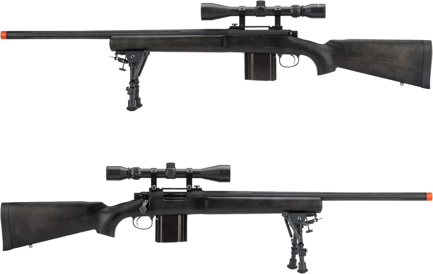 Evike Airsoft – King Arms M700 Leo Model Gas Power Airsoft Rifle wReal Wood Chassis (Model 400+ FPS)