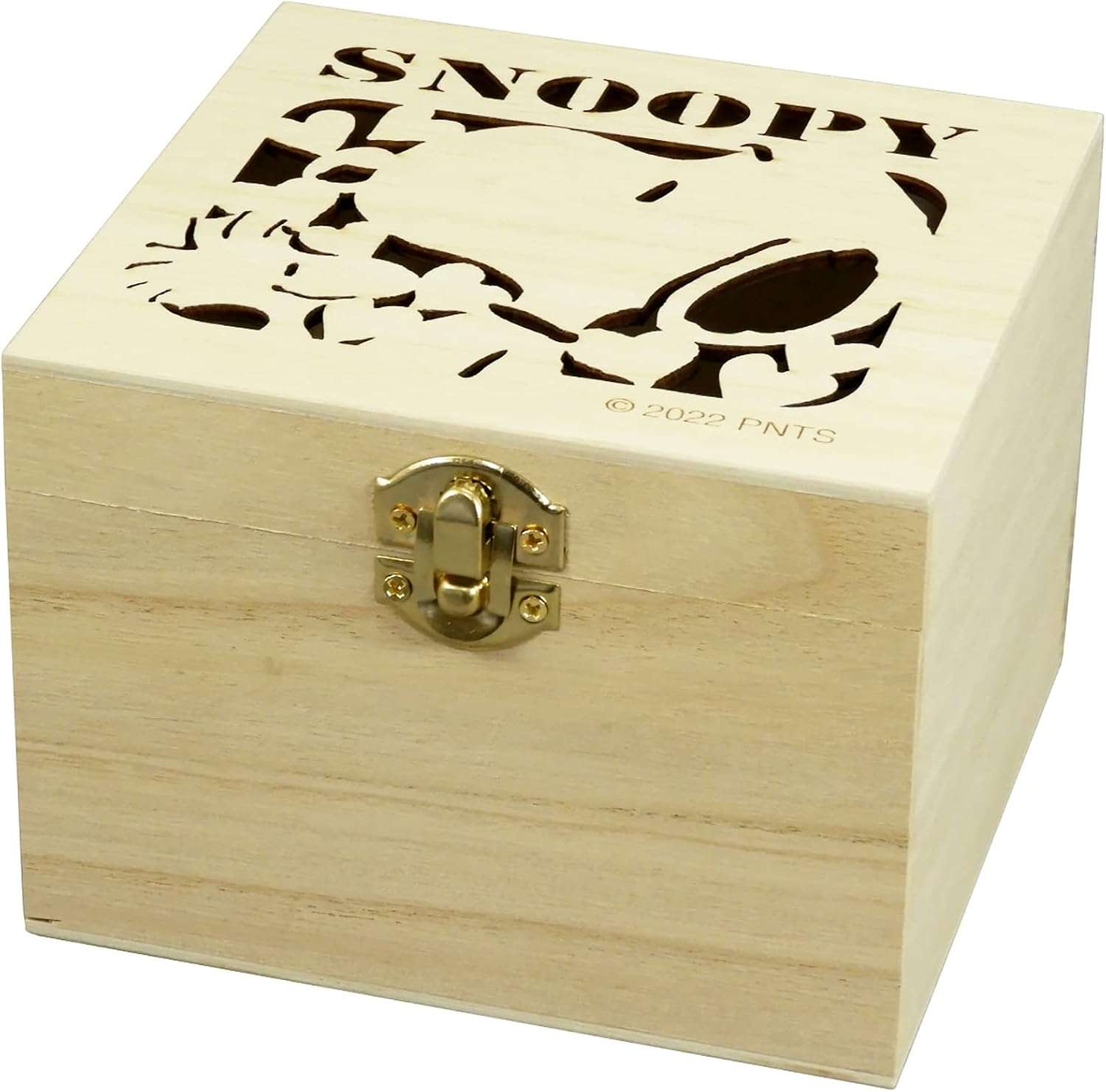 Yamaka Shoten Peanuts SN922-11H Mug, Approx. 10.1 fl oz (300 ml), Wooden Box, Microwave Safe, Retro, Snoopy Brown, Made in Japan
