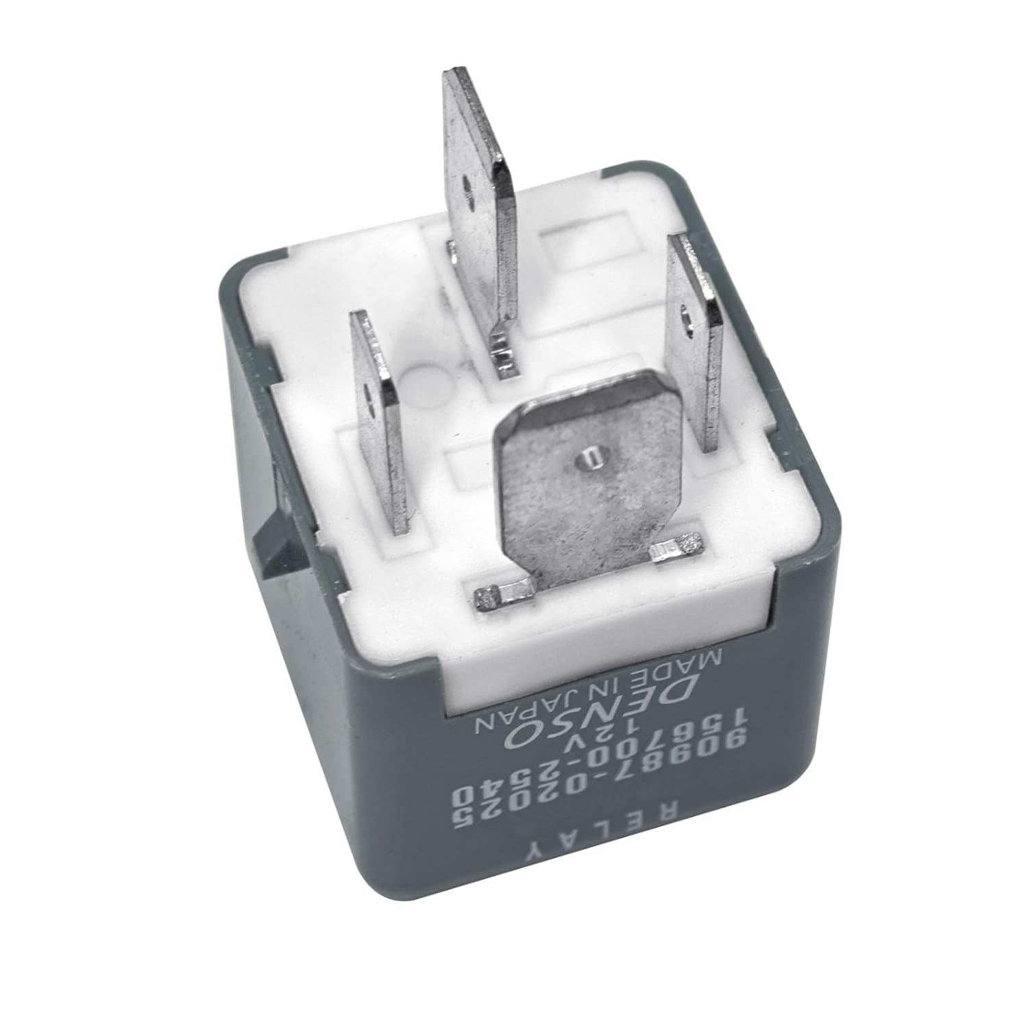 Relé 90987-02025, relé de potencia automotriz de 4 pines 12 V 80 A, compatible con vehículos Toyota, Lexus