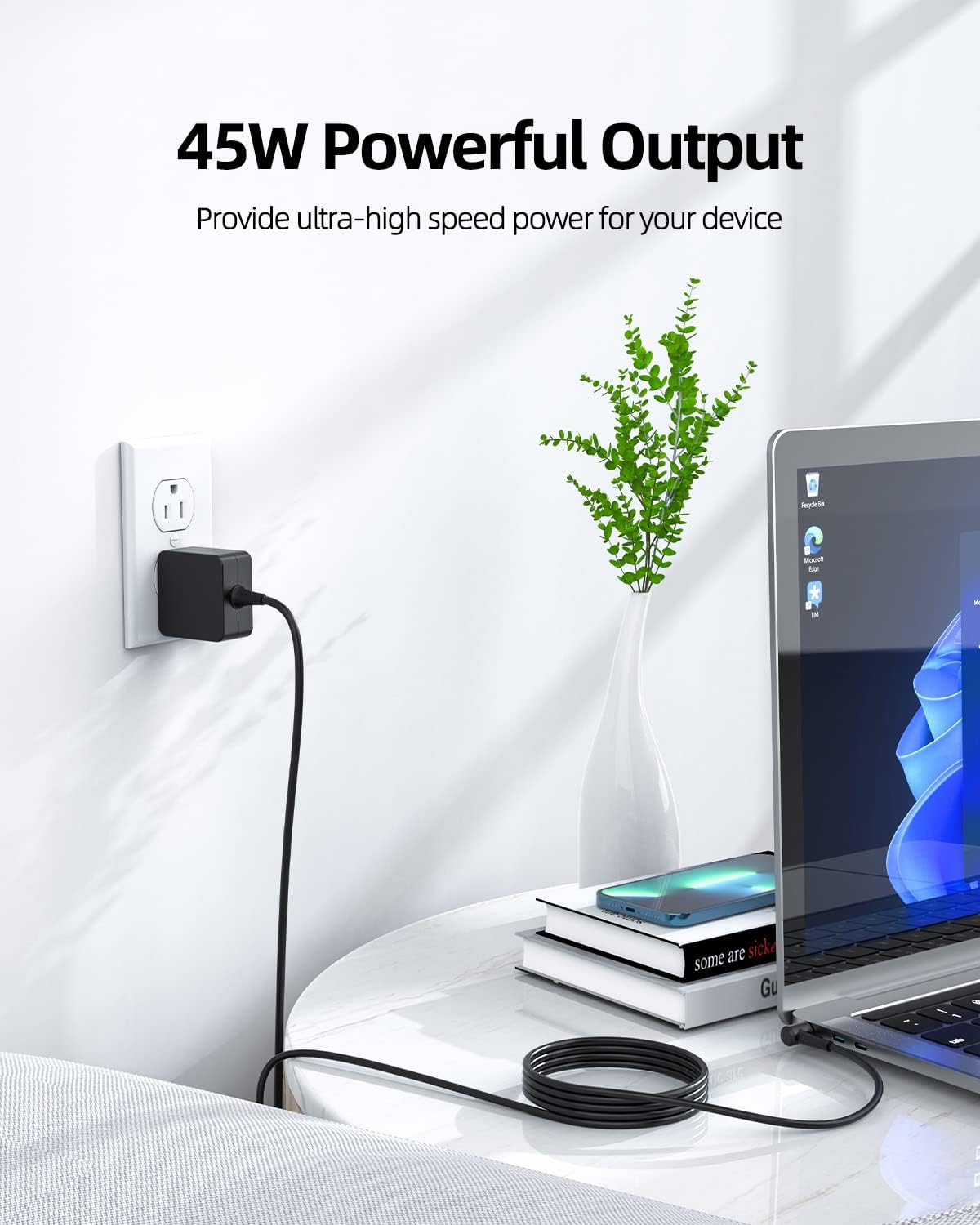 Adaptador de cargador de CA con certificación UL para Asus Q406DA Q406D Q406 Q406DA-BR5T6 14 pulgadas FHD pantalla táctil portátil cable de