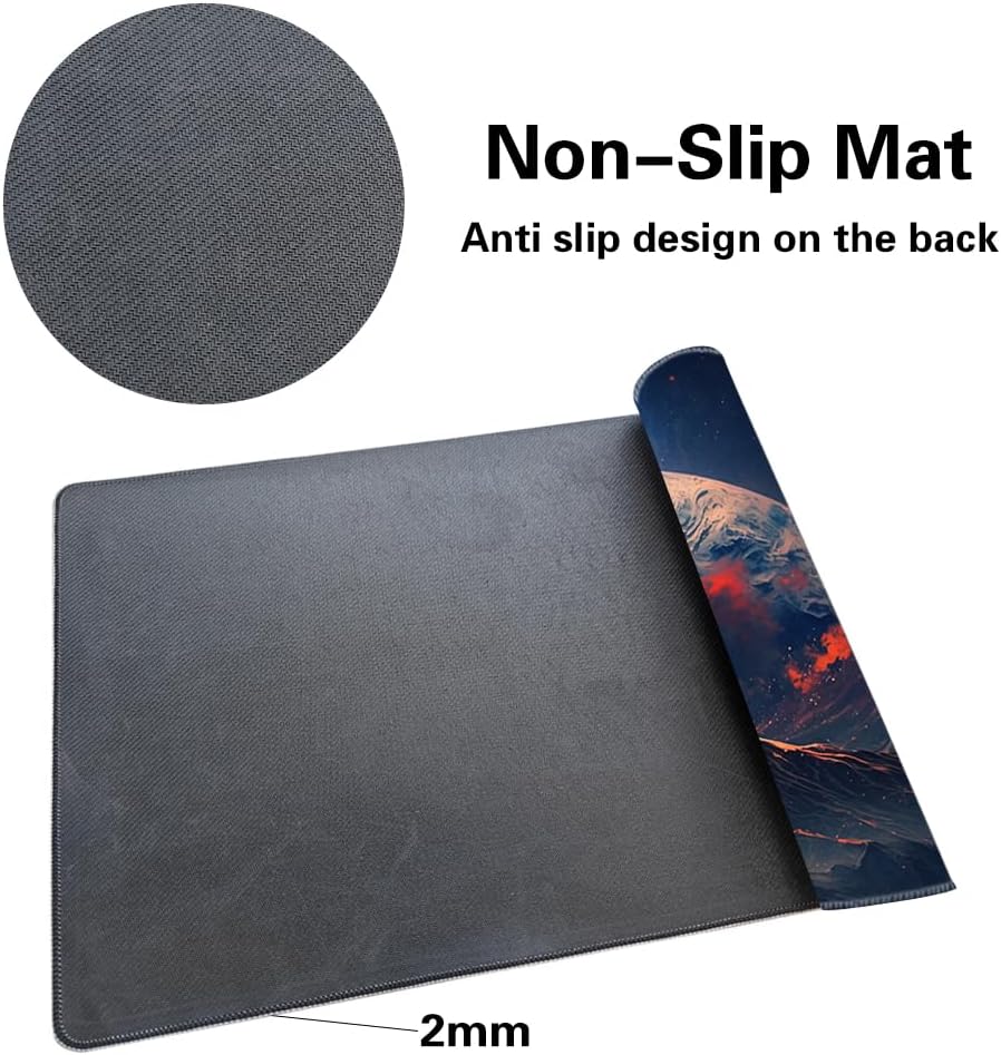 Tapete de juego de mesa prémium de 24 x 14 pulgadas, compatible con OCG CCG RPG MTG, tapete de escritorio para mouse (MTG3-Sin zona)