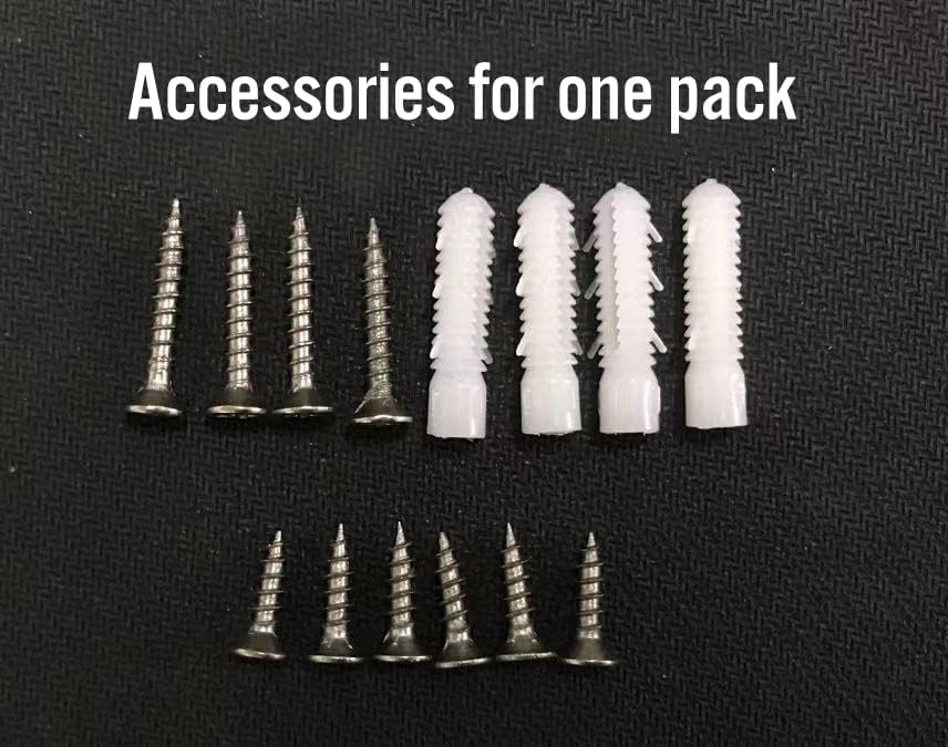 Soporte de estante resistente de 12 pulgadas, soporte de estante, soportes de metal para estantes, estantes flotantes de 90 grados (paquete de 4)