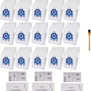 Hongfa Bolsas de repuesto para aspiradora Miele Classic C1 GN Airclean, 15 paquetes Miele GN 3D Efficiency Complete C3 bolsas de vacío para Miele Hongfa Bolsas de repuesto para aspiradora Miele Classic C1 GN Airclean, 15 paquetes Miele GN 3D Efficiency Complete C3 bolsas de vacío para Miele
