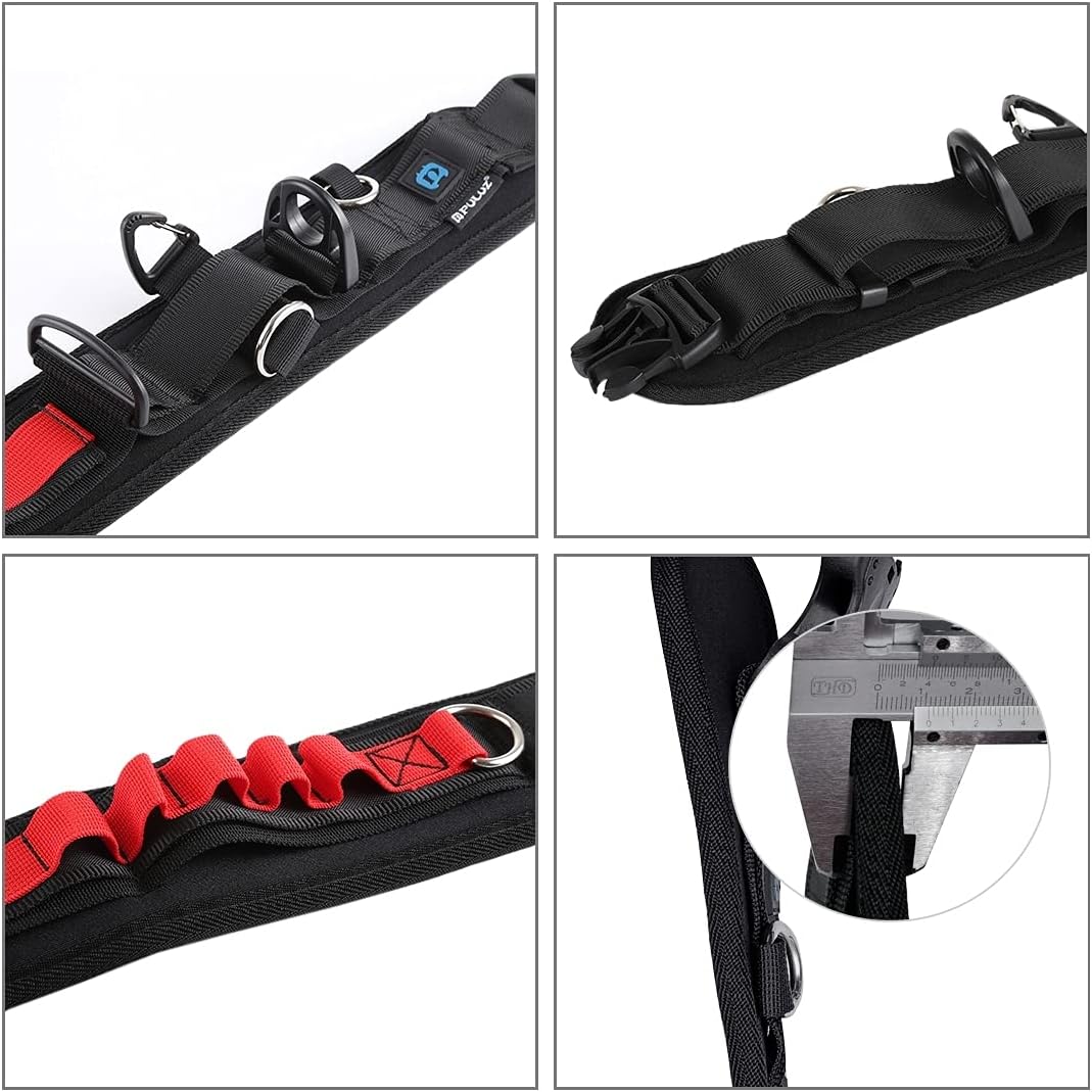 PULUZ Cinturón de cintura multifunción para cámaras SLRDSLR, correa de cintura ajustable para cámara con gancho para colgar accesorios de
