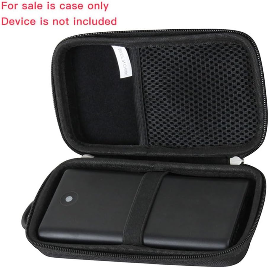 Estuche de viaje duro para EkristLanLuk cargador portátil Power Bank 25800mAh (negro)