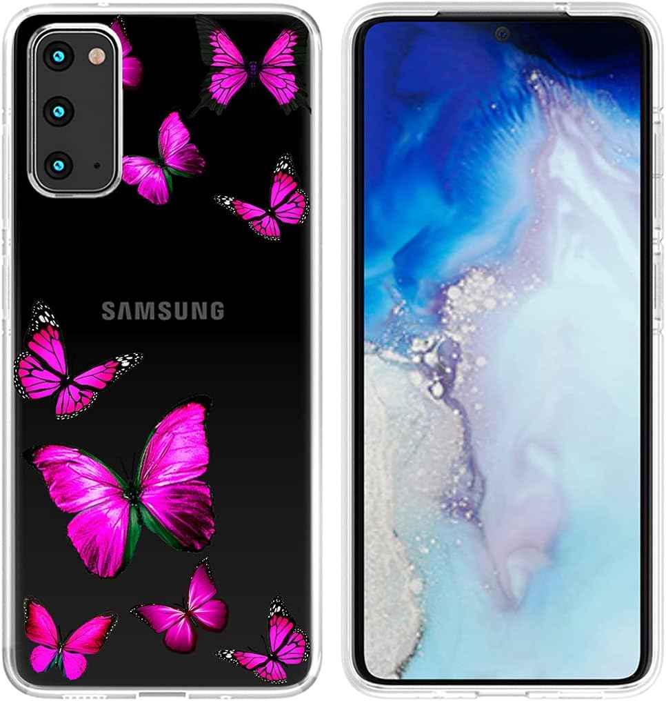 Tothedu Funda de teléfono para Galaxy S20 5G de 6.2 pulgadas (no compatible con S20 FE), Samsung S20 para niñas, transparente, delgada, a prueba de