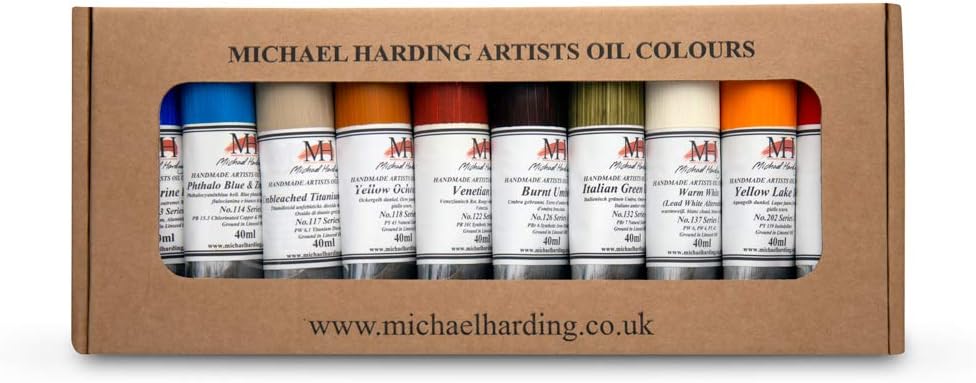 Michael Harding Artist Oli Colours, juego de pintura al óleo del desierto, diez tubos de 1.4 fl oz, 0030012