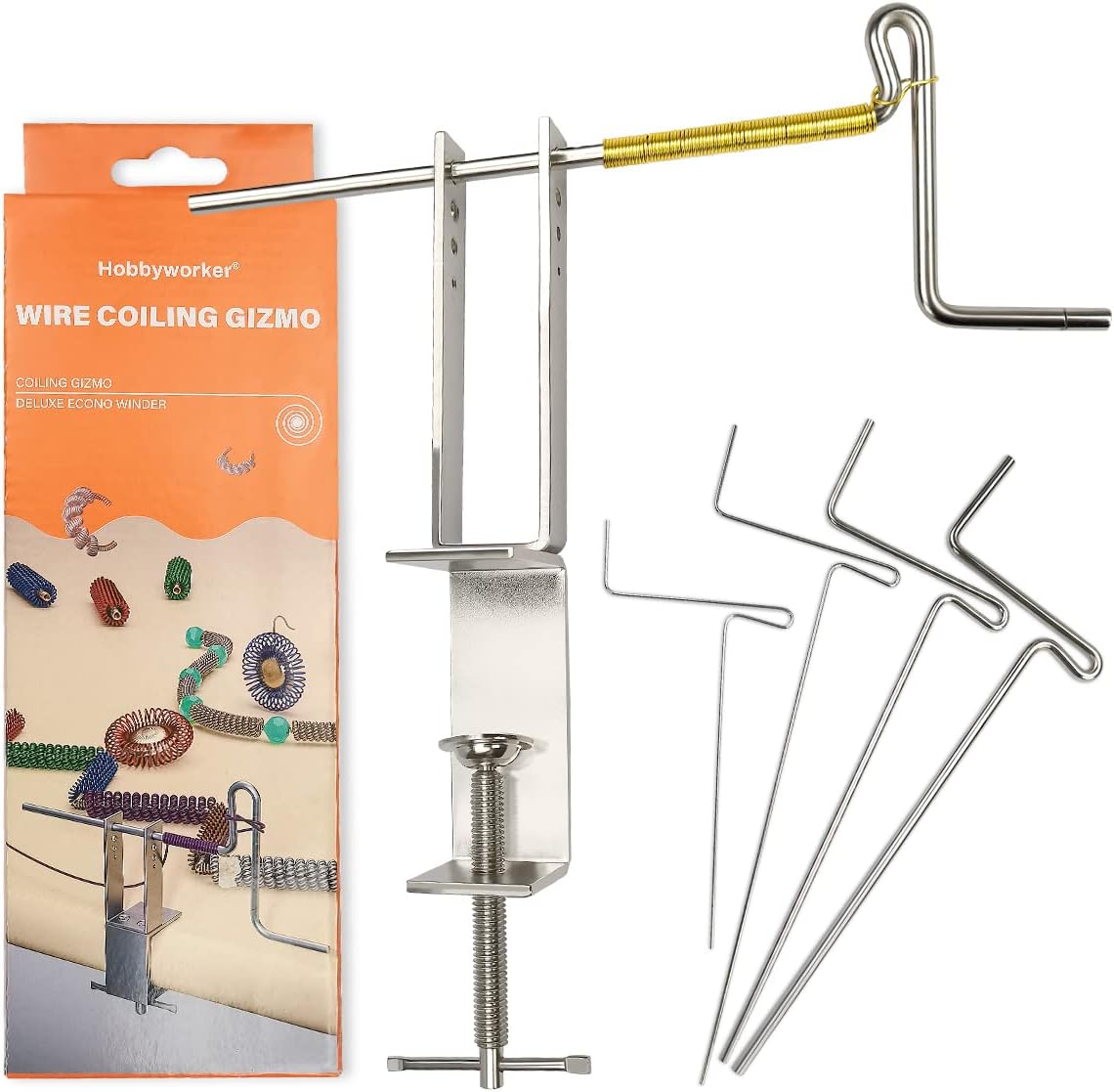hobbyworker El kit de fabricación de joyas con alambre enrollado enrollador Gizmo Deluxe Winder para herramienta de bobinado de joyas