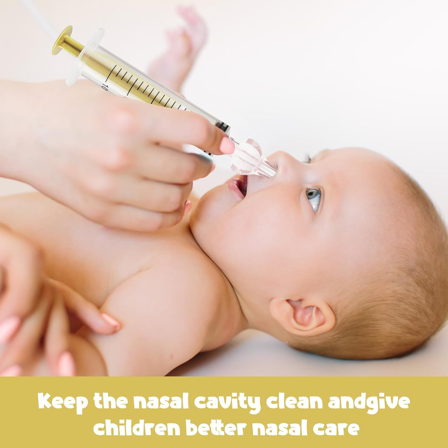 AOZBZ Aspirador nasal para bebé, 4 piezas, juego de irrigadores nasales profesionales para bebés, sin BPA, limpiador de nariz portátil para bebés,