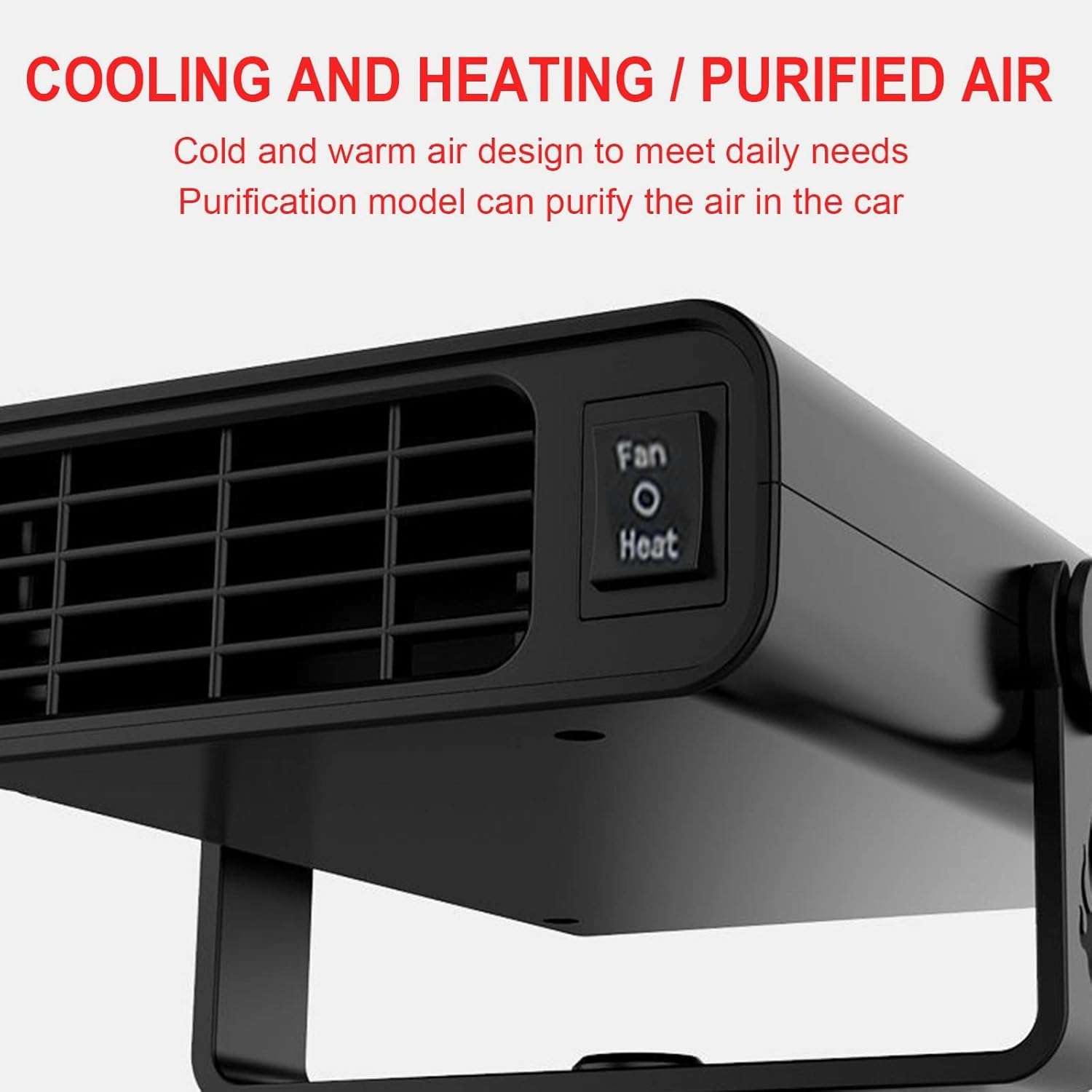 Calentador de automóvil, descongelador rápido 2 en 1, calentador de coche portátil de 12 V24 V, ventilador frío, descongelación, herramientas de