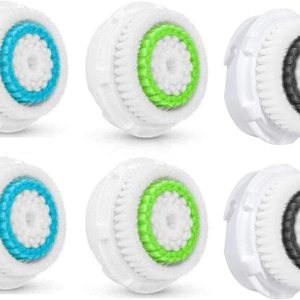 Cabezales de cepillo de limpieza para poros obstruidos y dilatados, limpieza profunda, cabezales de cepillo facial universales (6 piezas) Cabezales de cepillo de limpieza para poros obstruidos y dilatados, limpieza profunda, cabezales de cepillo facial universales (6 piezas)