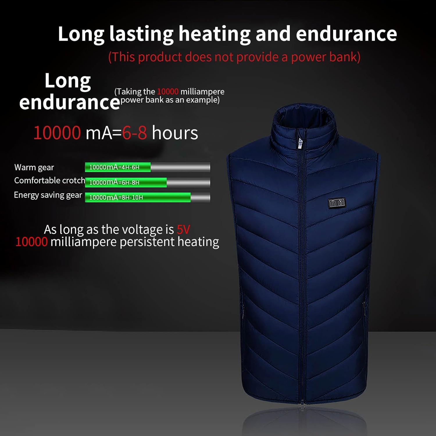 Chaleco térmico para hombres y mujeres, chaleco térmico de talla grande para montar en motocicleta, 9 zonas de calefacción, chaqueta térmica con