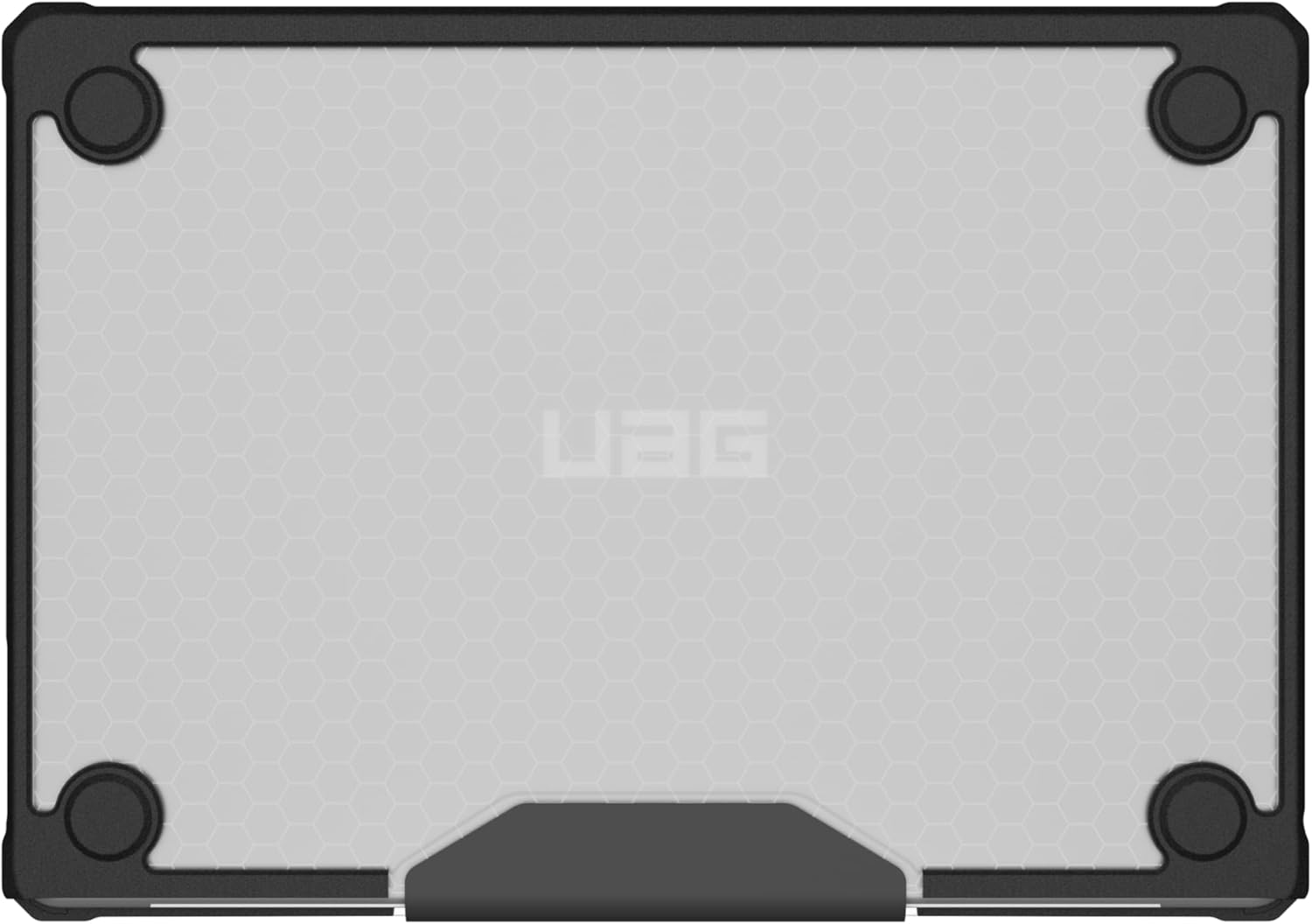 UAG – Funda protectora para MacBook Air de 15 pulgadas 2023 M2 A2941 Plyo IceNegro, translúcida transparente y resistente con agarre táctil URBAN