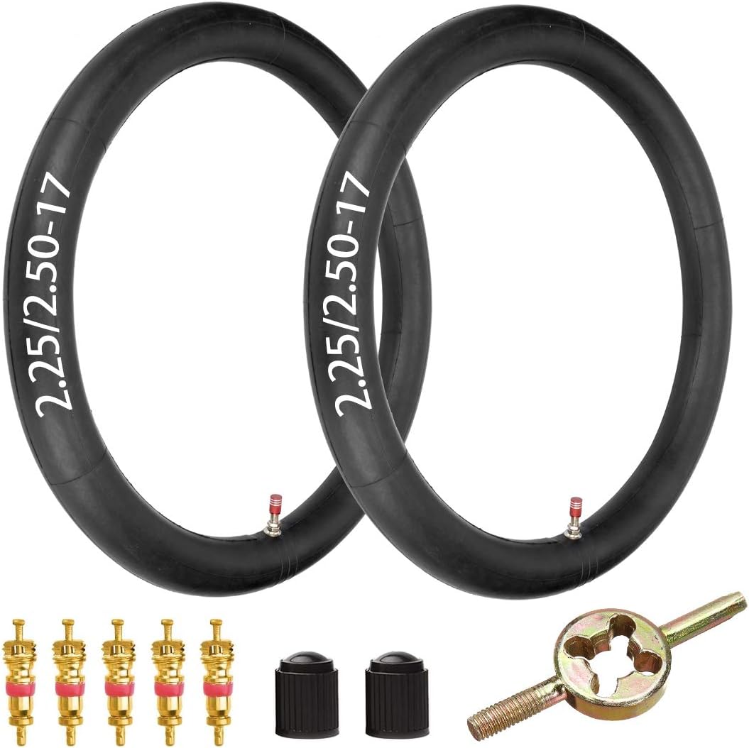 FVRITO Tubo interior 2.252.50-17 70100-17 para C70 C100 C102 CL70 CA100 CA200 CM91 P50 CL70 PA50 CR80R CR85R 81 puch CT90 Trail S65 RM88 5 TS50 KX85