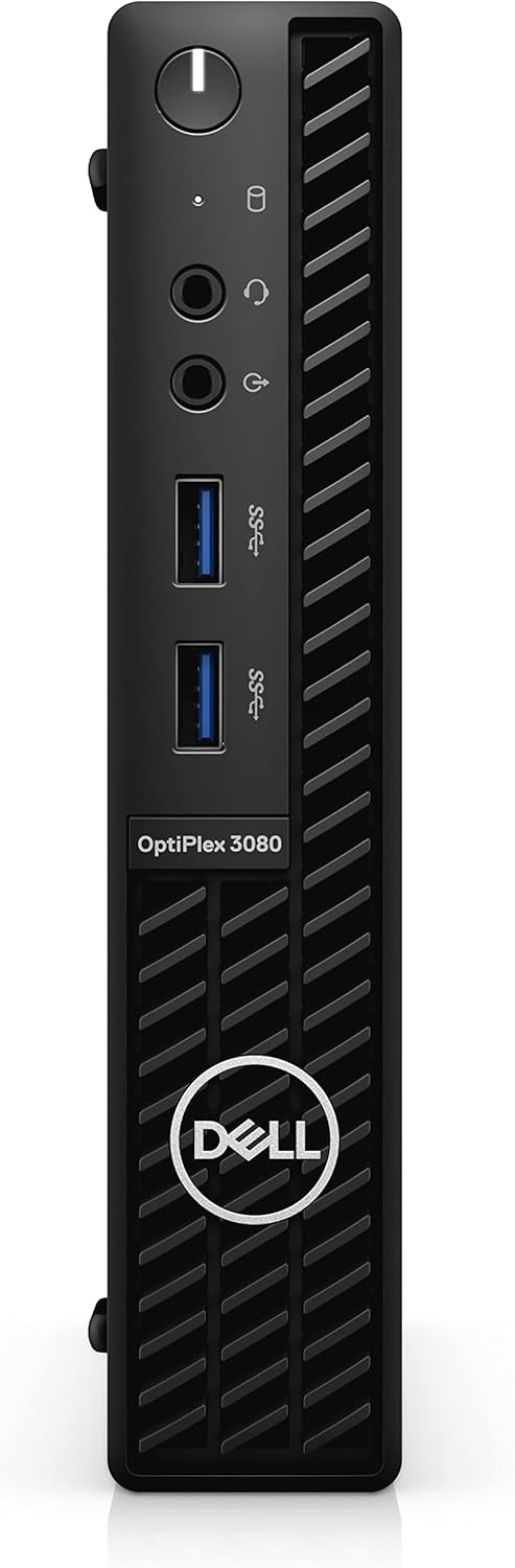 Dell Escritorio empresarial Optiplex 3080 con factor de forma micro 2022, Intel Core i5-10500T, 16 GB RAM, 512 GB PCIe SSD, Wi-Fi 6, Bluetooth,
