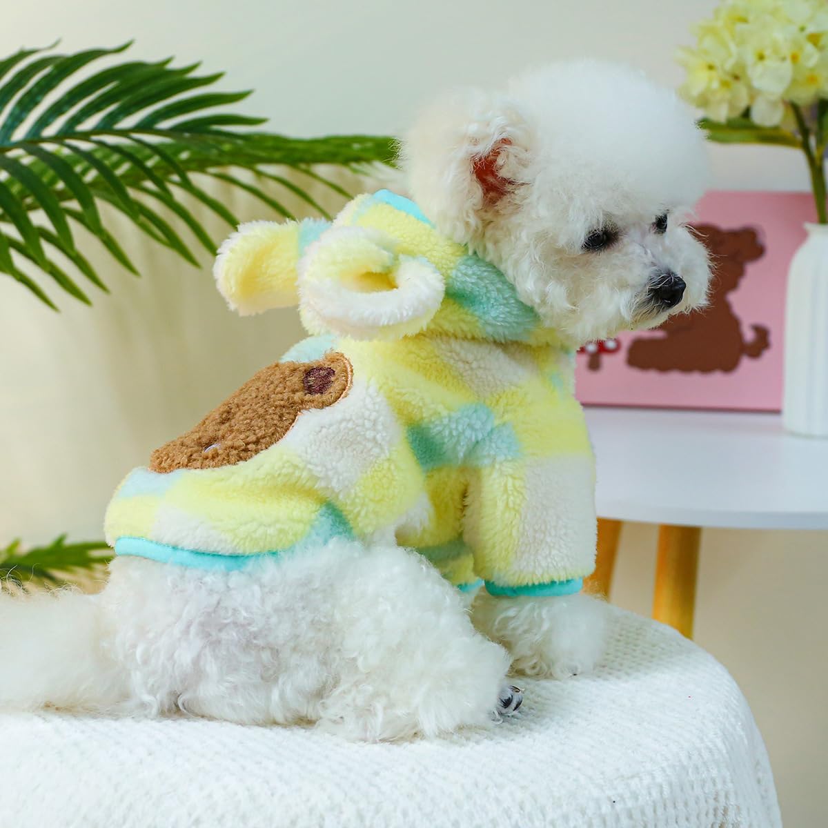 Sudaderas con capucha para perro, abrigo de invierno cálido y cómodo para mascotas, sudadera de oso, ropa para cachorros, camisa para perro, suéter