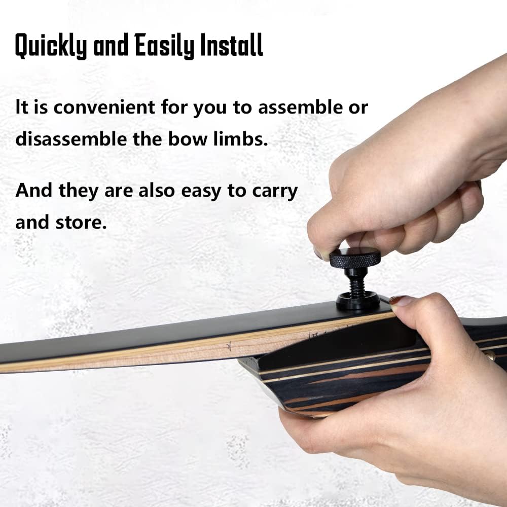 TACHYON ARCHERY Recurve Bow for Adults and Beginners, Archery Bow Takedown Wooden Bow for Hunting and Target Shooting