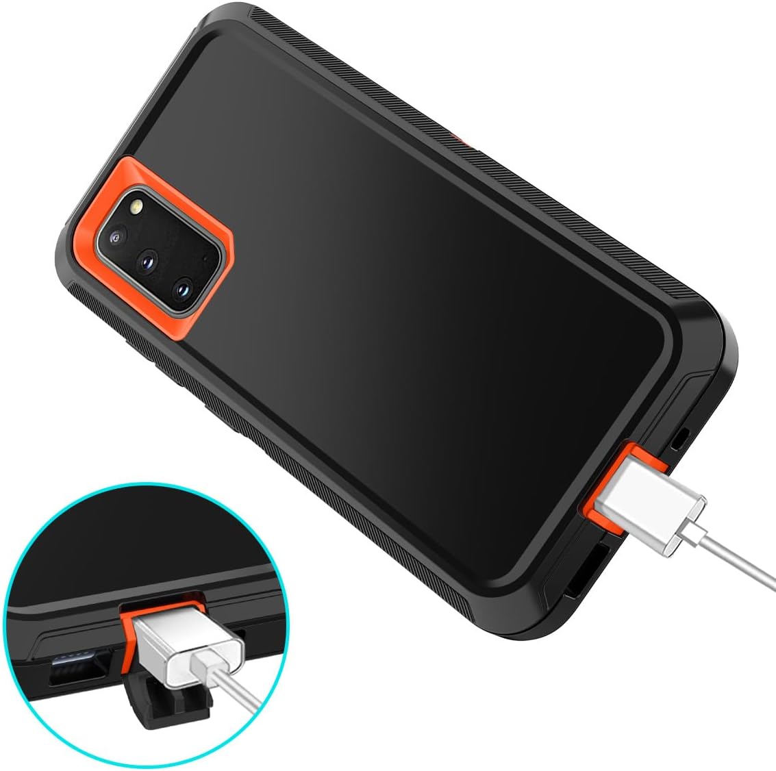 I-HONVA Funda para Galaxy S20 de 6.2 pulgadas no compatible con S20 Plus a prueba de golpes, polvo y caídas, protección de cuerpo completo de 3