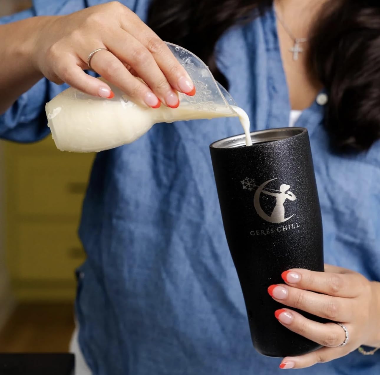 Ceres Chill Dúo enfriador de leche materna, un enfriador de 24 onzas y un mini enfriador Demi de 12 onzas, contenedor de almacenamiento de leche