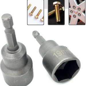 2 adaptadores de punta de destornillador de tijera de nivelación, 0.74 x 2.55 pulgadas, duro y duradero, herramienta de extracción de instalación de 2 adaptadores de punta de destornillador de tijera de nivelación, 0.74 x 2.55 pulgadas, duro y duradero, herramienta de extracción de instalación de