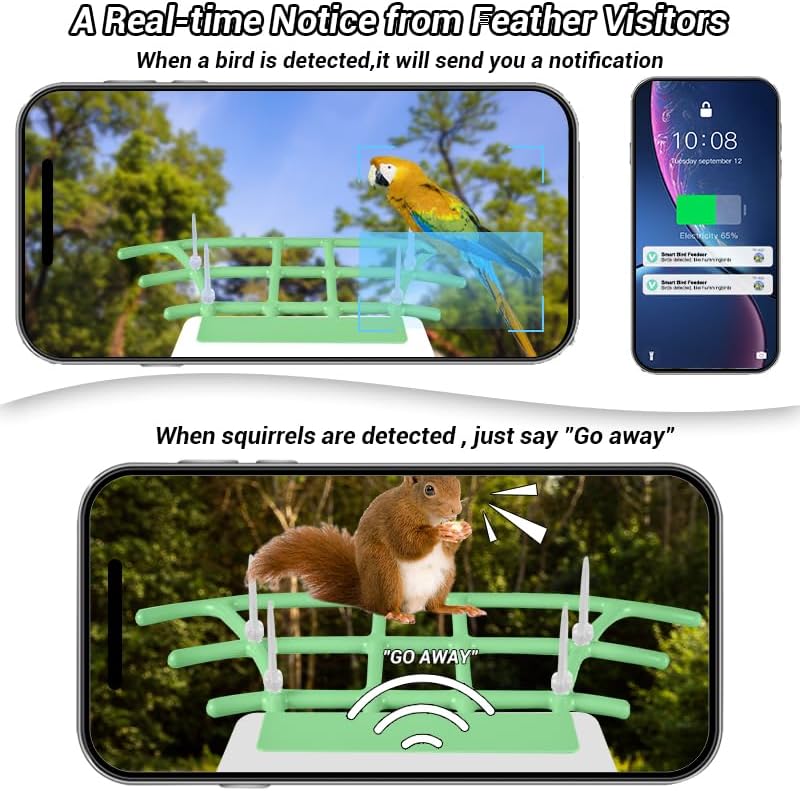 NIBOLIJI – Comedero inteligente para pájaros con cámara 1080HD, casas de pájaros para exteriores con panel solar, captura automática videos de aves