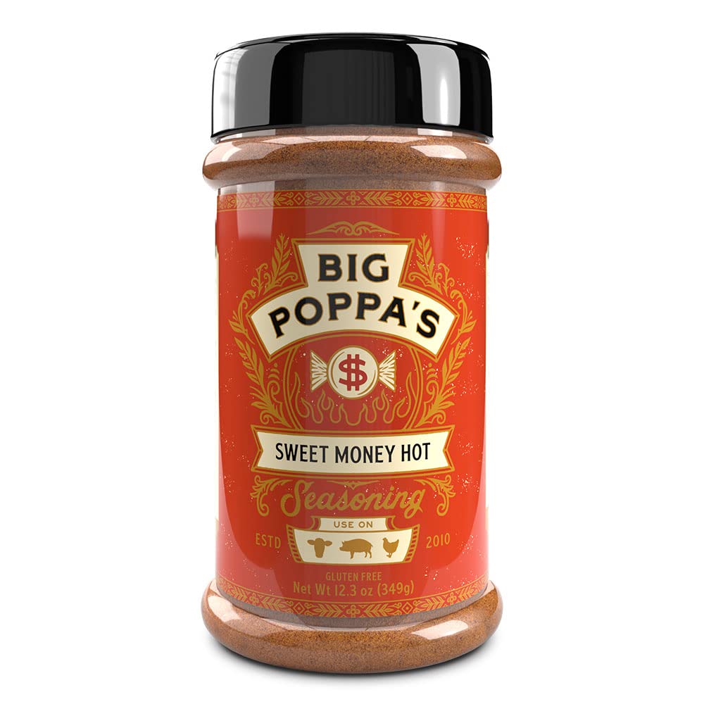 Big Poppa’s Sweet Money – Condimento caliente irresistible mezcla dulce y picante con polvo de jalapeño, mezcla de especias sin gluten, frotaciones