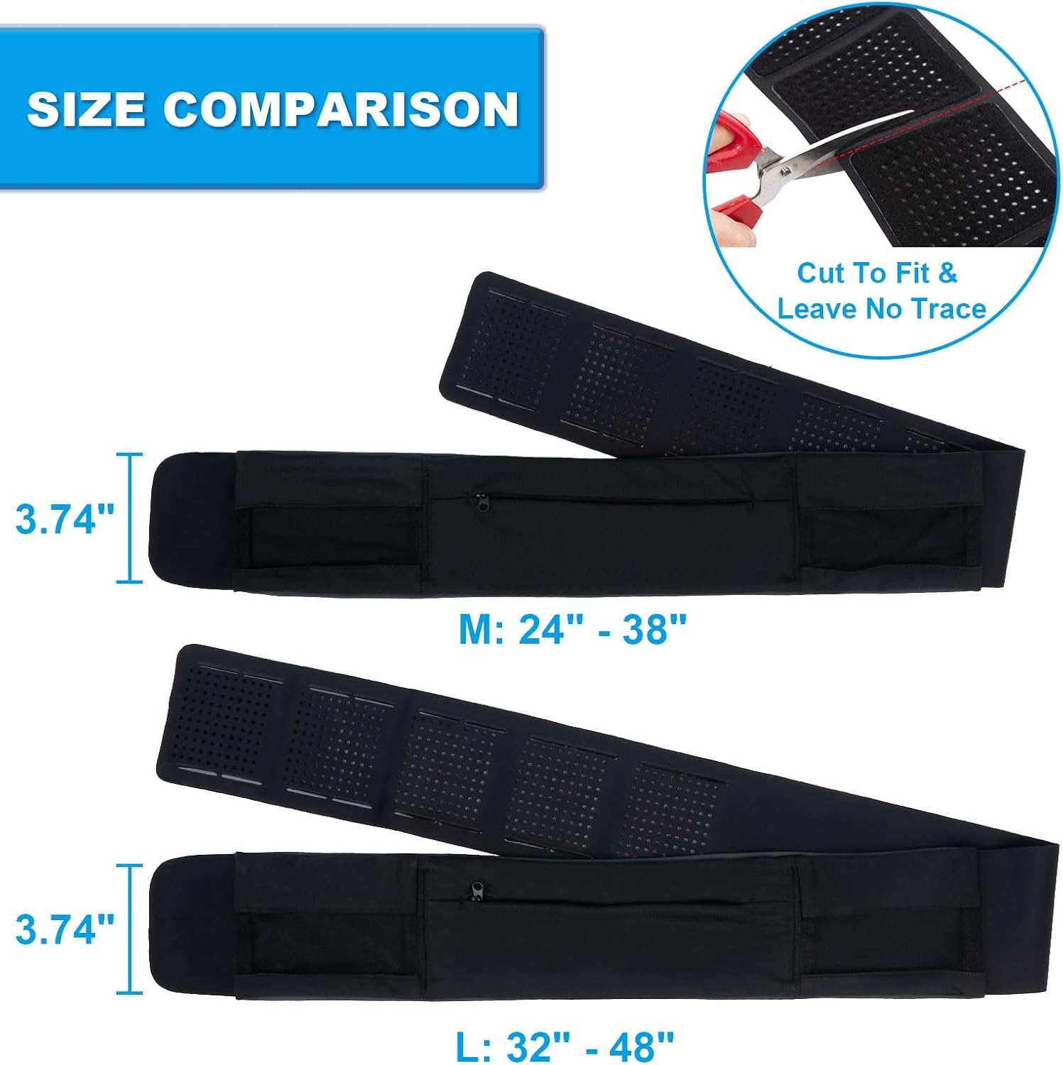 Healvaluefit Soporte para cinturón de bomba diabética, cinturón de bomba de insulina para diabetes con tamaño cortable, cinturón de cintura para