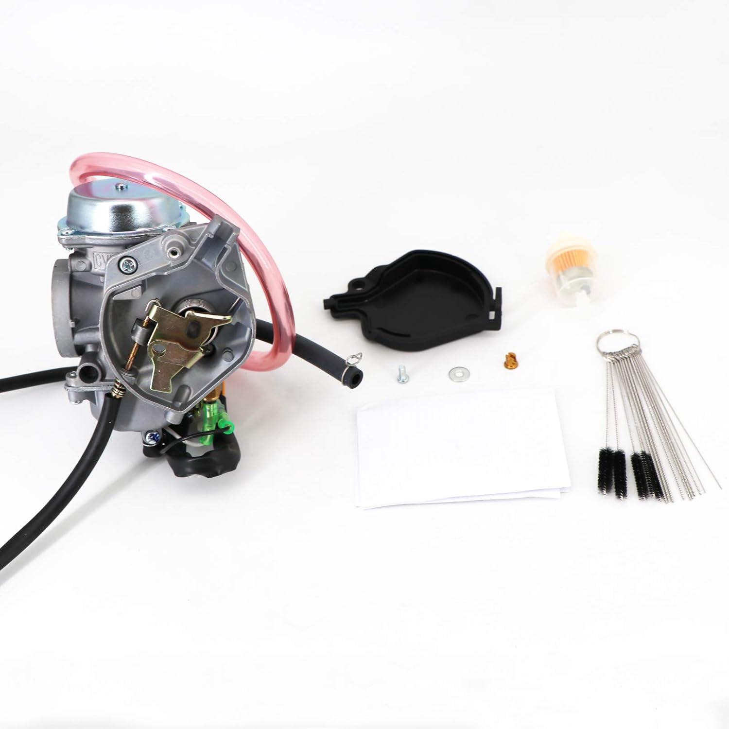Carburador para Ka.wasaki KVF300 KVF 300 Prairie 300 2X4 4X4 1999-2002 ATV KVF300B KVF300A OE # 15003-1437 con kit de herramientas de limpieza de