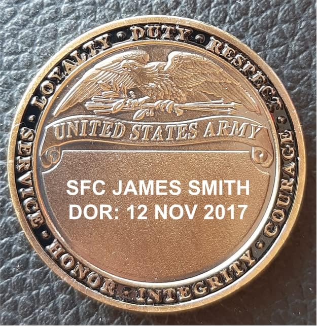 Moneda de desafío-US Army Rango Sargento Primera Clase E7 SFC (Grabado disponible)
