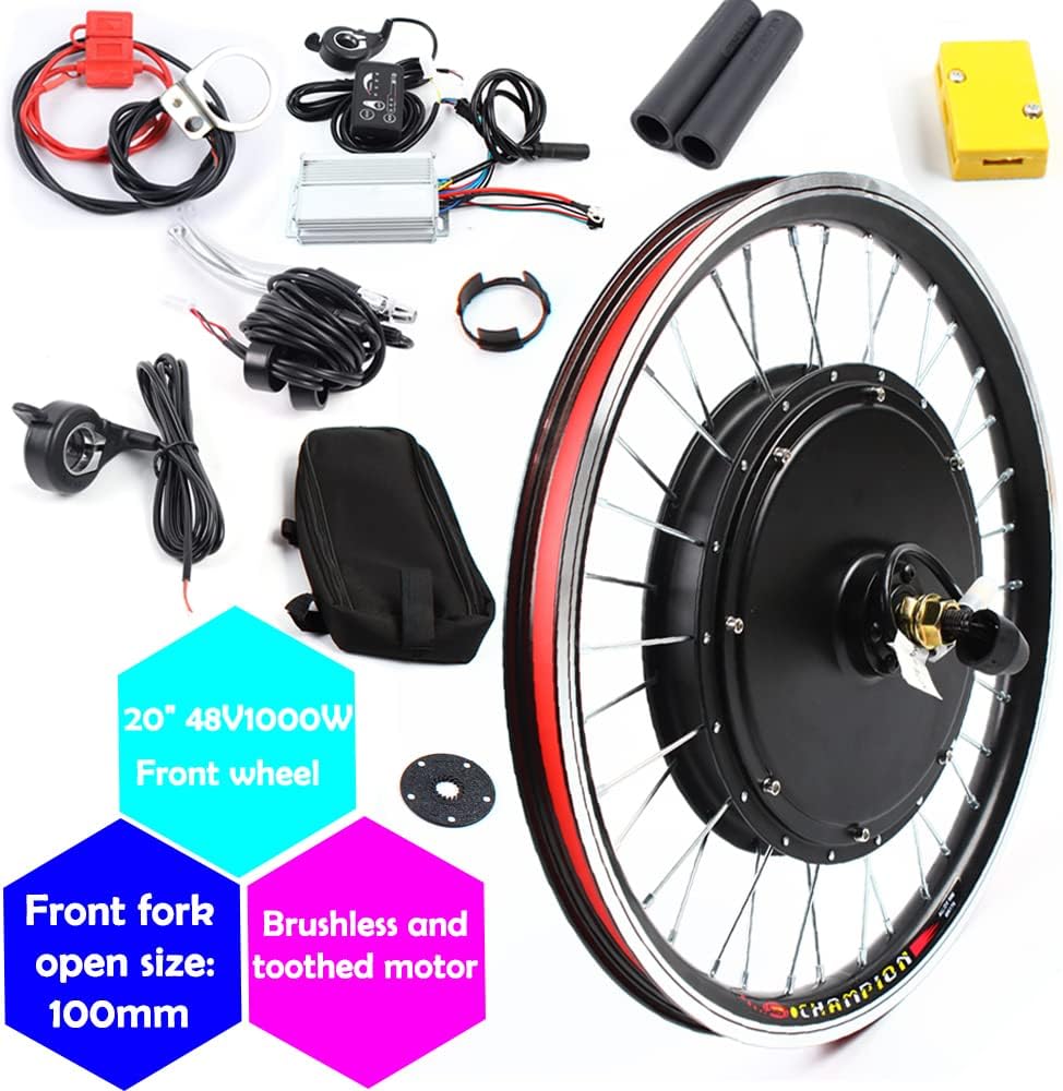 Kit de motor de bicicleta eléctrica, 48 V, 1000 W, 36 V, 250 W350 W, kit de conversión de bicicleta eléctrica para rueda delanteratrasera, kit de