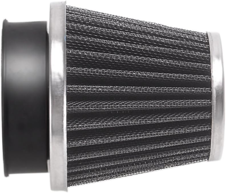 Evermotor Limpiador universal de carburador de filtro de aire de acero de doble capa de 1.654 in, 1.693 in, 1.732 in, para motocicleta, scooter,