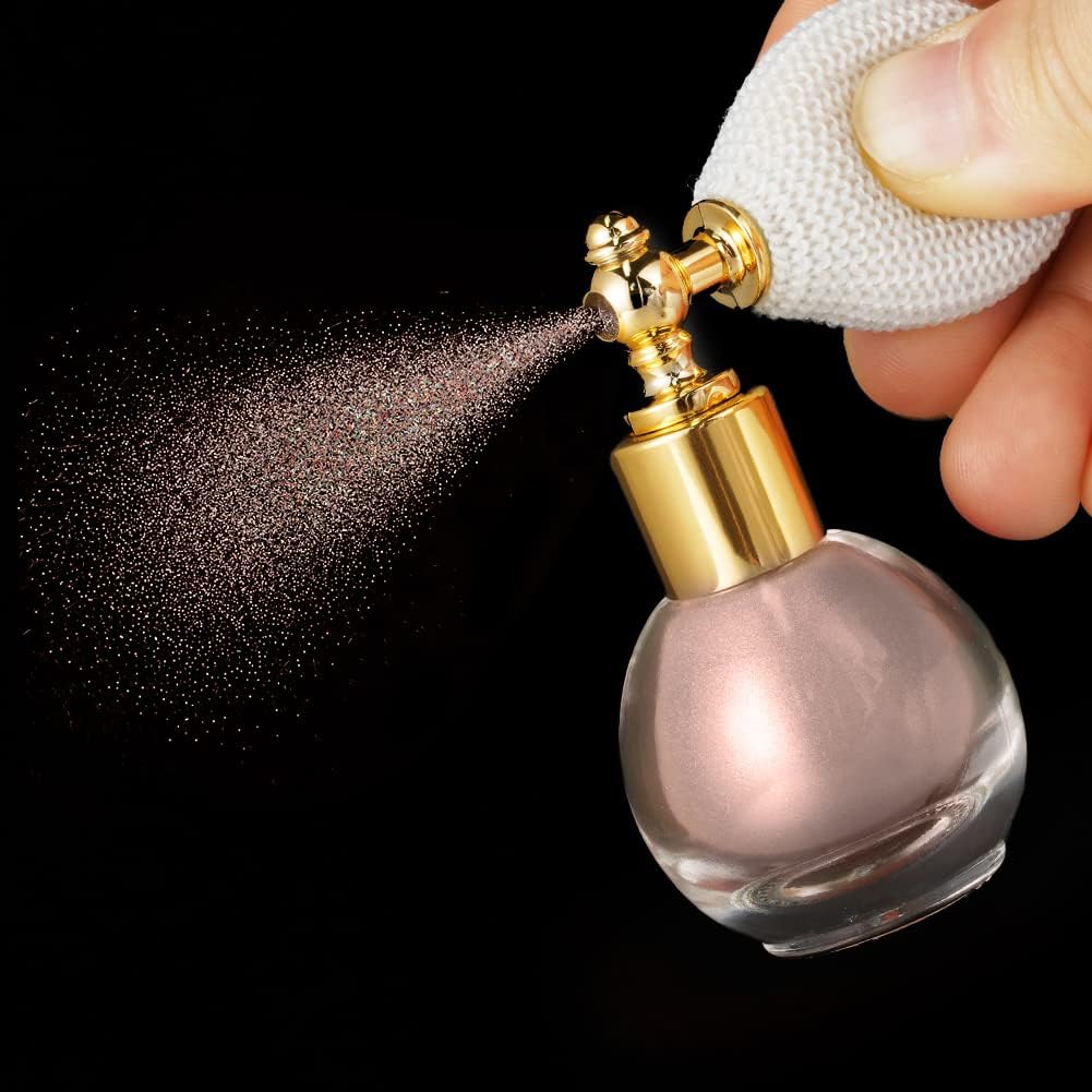 Spray de polvo de purpurina, spray de purpurina corporal brillante para mujeres, spray de polvo suelto resaltador, spray de maquillaje en polvo