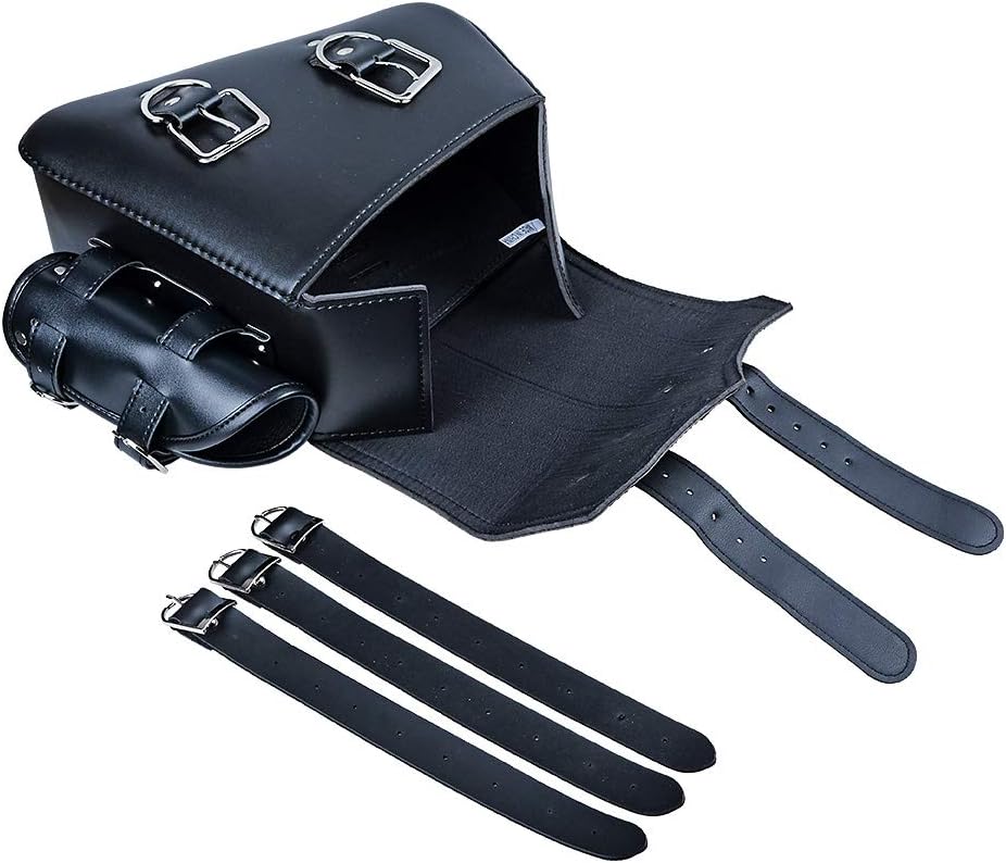 Bolsa de equipaje para asiento monoplaza + correas de montaje para Harley Sportster XL883 XL1200