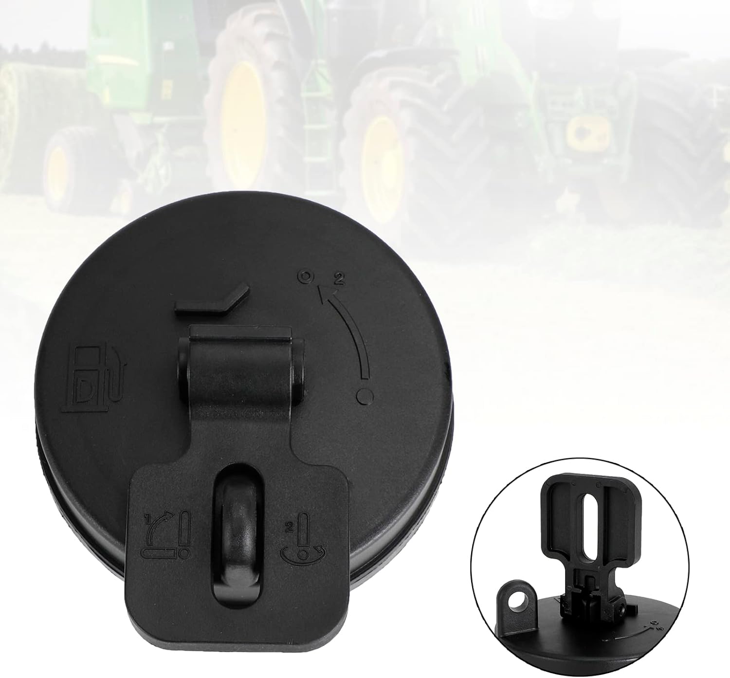 Artudatech Tapa del depósito de combustible Diesel Cover AT323462 43843622 para el excavador de Hitachi Volvo John Deere
