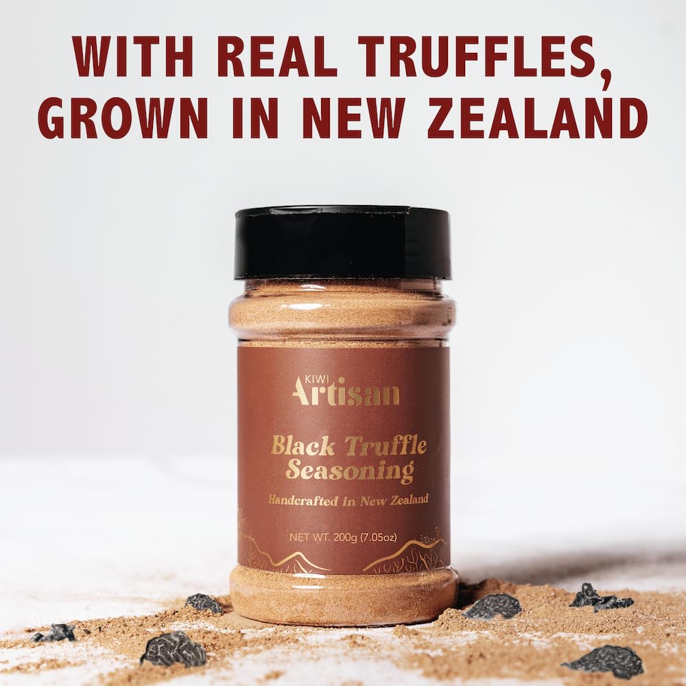 Kiwi Artisan Condimento de trufa negra, condimento de ralladura de trufa, polvo de trufa gourmet, fabricado con auténticas trufas de Nueva Zelanda,