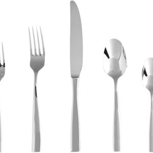 Fortessa Lucca – Cubiertos de acero inoxidable 1810, juego de 20 piezas, servicio para 4 Fortessa Lucca – Cubiertos de acero inoxidable 1810, juego de 20 piezas, servicio para 4