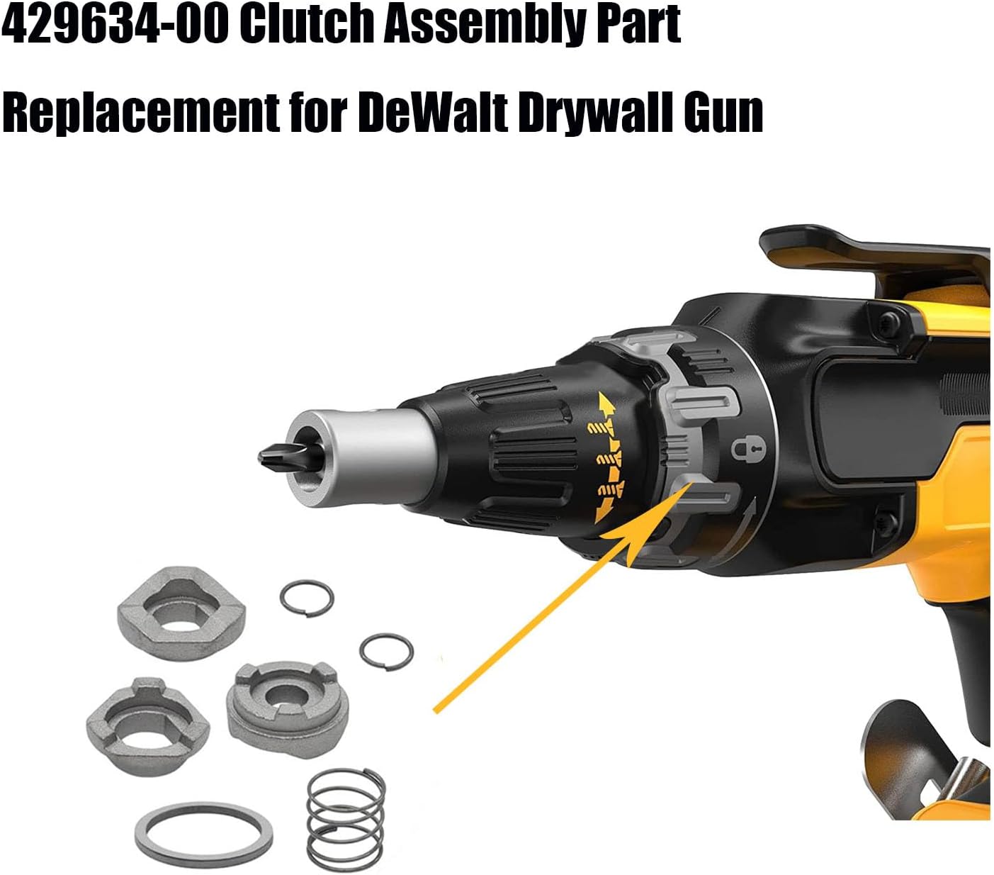 429634-00 Repuesto de pieza de embrague para embrague de pistola de yeso DeWalt 212100 212500 2127-SBD00 DW274W DW274 DW274-220 DW275QD DW276 DW251