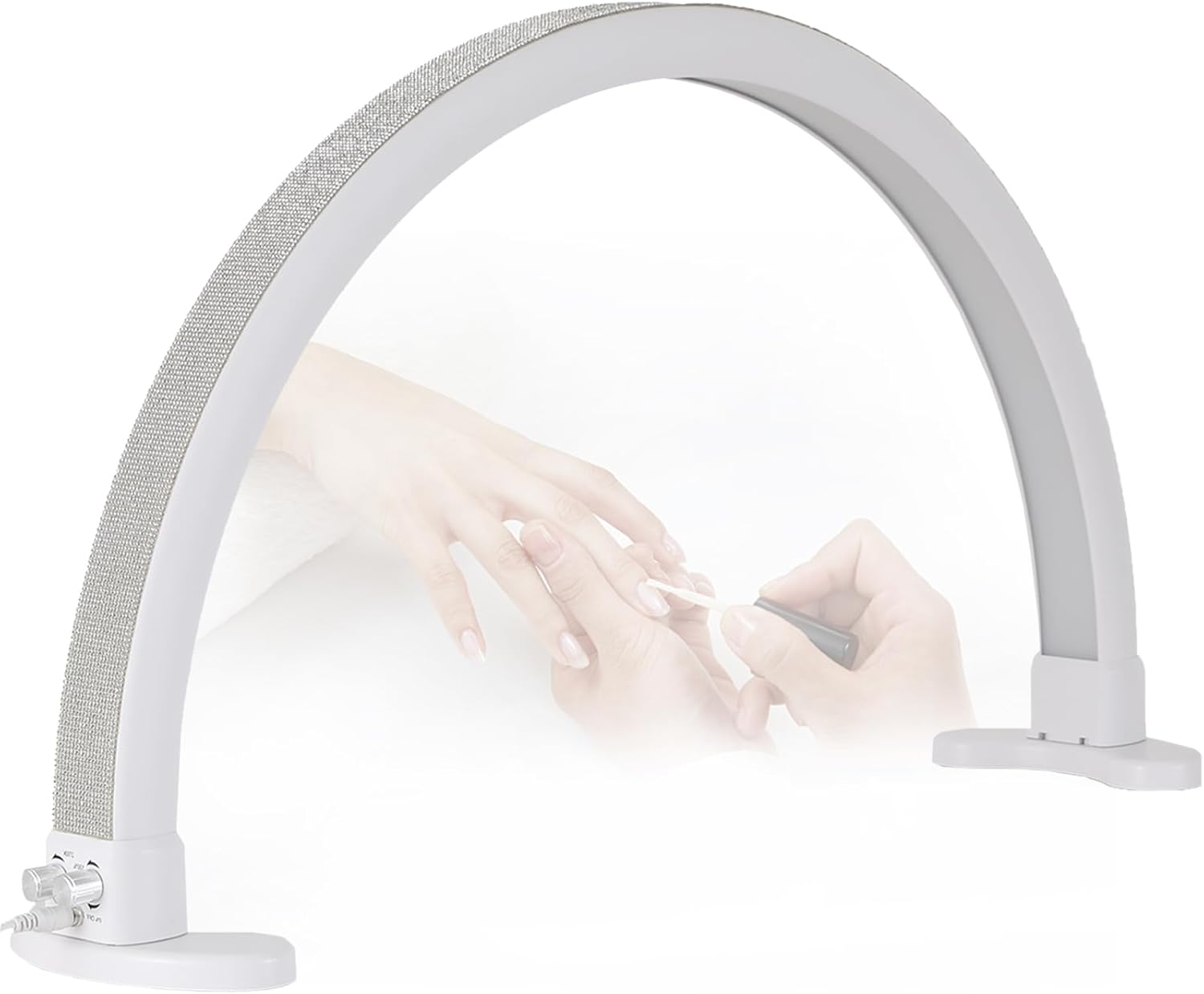 Luz de media luna, luz de pestañas LED, lámpara de escritorio de uñas de media luna, lámpara de escritorio de manicura LED, luz de tatuaje, lámpara