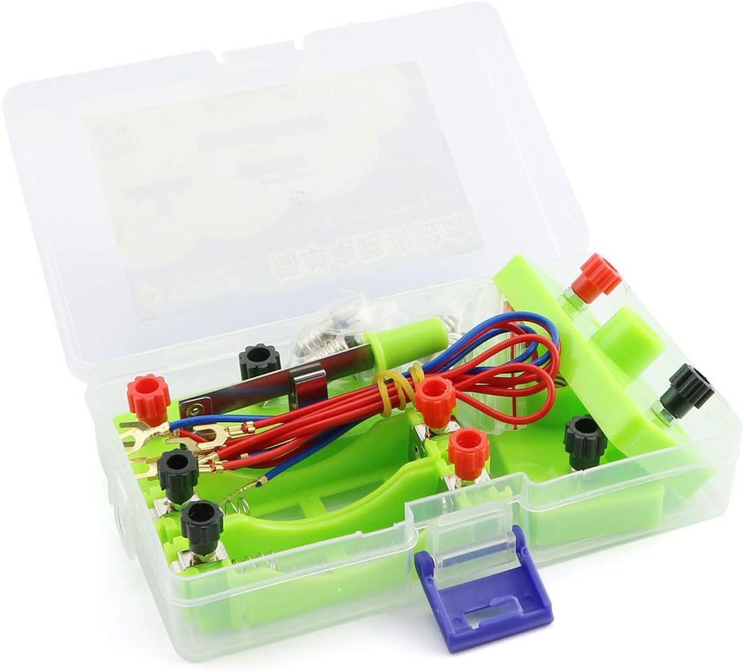 Kit de aprendizaje de circuito nuevo equipo de ciencia de montaje físico Caja de experimento de circuito cerrado