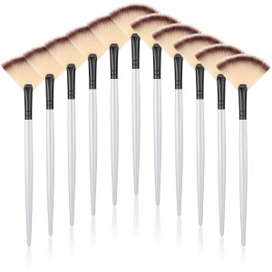 Ziliny 12 piezas de cepillo facial suave para colorete, cepillo de maquillaje, aplicador de ácido, herramientas cosméticas multiuso para máscara de Ziliny 12 piezas de cepillo facial suave para colorete, cepillo de maquillaje, aplicador de ácido, herramientas cosméticas multiuso para máscara de