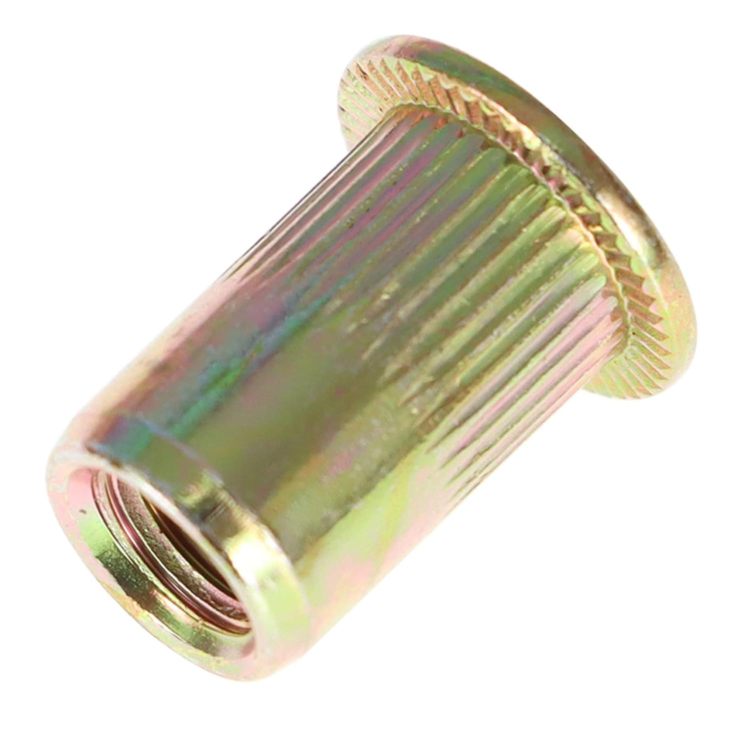 Timunr 100 piezas M6 Kit de tuercas remachadoras Kit surtido de tuercas de remache cabeza plana roscada tuerca de inserción