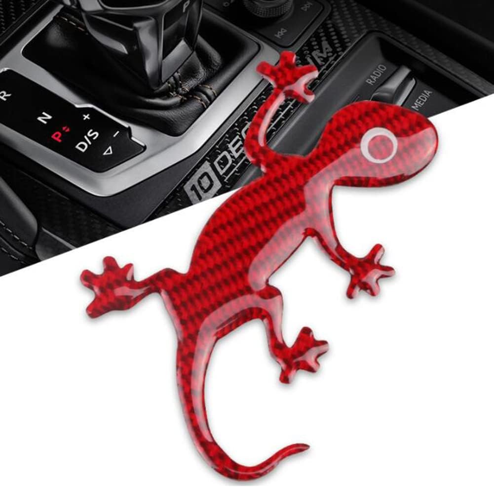 Gecko – Calcomanías decorativas para automóvil, calcomanías de animales 3D, calcomanías impermeables de fibra de carbono, calcomanías modificadas