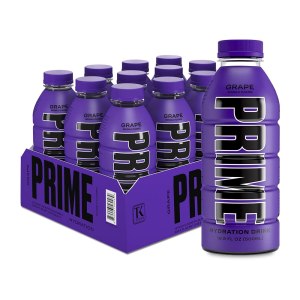 PRIME Hydration GRAPE  Bebidas deportivas  Electrolito mejorado para una hidratación definitiva  250 mg de BCAA  Vitaminas B  Antioxidantes  0.07 oz PRIME Hydration GRAPE  Bebidas deportivas  Electrolito mejorado para una hidratación definitiva  250 mg de BCAA  Vitaminas B  Antioxidantes  0.07 oz