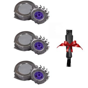 3 cabezales de repuesto HQ8 para afeitadora 7340xl PT730 PT735 AT810 AT811 AT830 AT880, afeitadora eléctrica de corte cerrado para hombre para un 3 cabezales de repuesto HQ8 para afeitadora 7340xl PT730 PT735 AT810 AT811 AT830 AT880, afeitadora eléctrica de corte cerrado para hombre para un