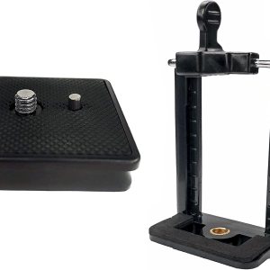 Placa de liberación rápida de trípode de 1.614 in para Ambico V-0552 V-0554, Sunpak 7500 Pro 7500tm 7575, Kalimar Pro-Tech V-40 + adaptador de Placa de liberación rápida de trípode de 1.614 in para Ambico V-0552 V-0554, Sunpak 7500 Pro 7500tm 7575, Kalimar Pro-Tech V-40 + adaptador de