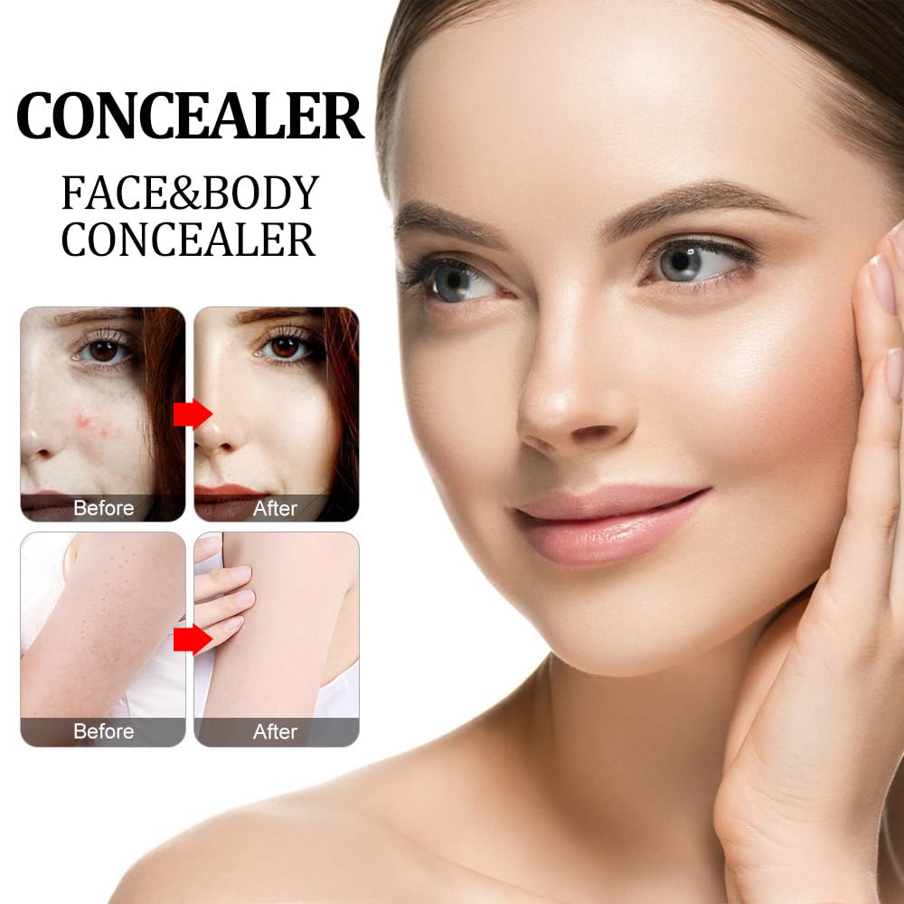 Juego de imprimación líquida, cobertura completa, control de aceite, transpirable, invisible, corrector con base facial, esponja de maquillaje