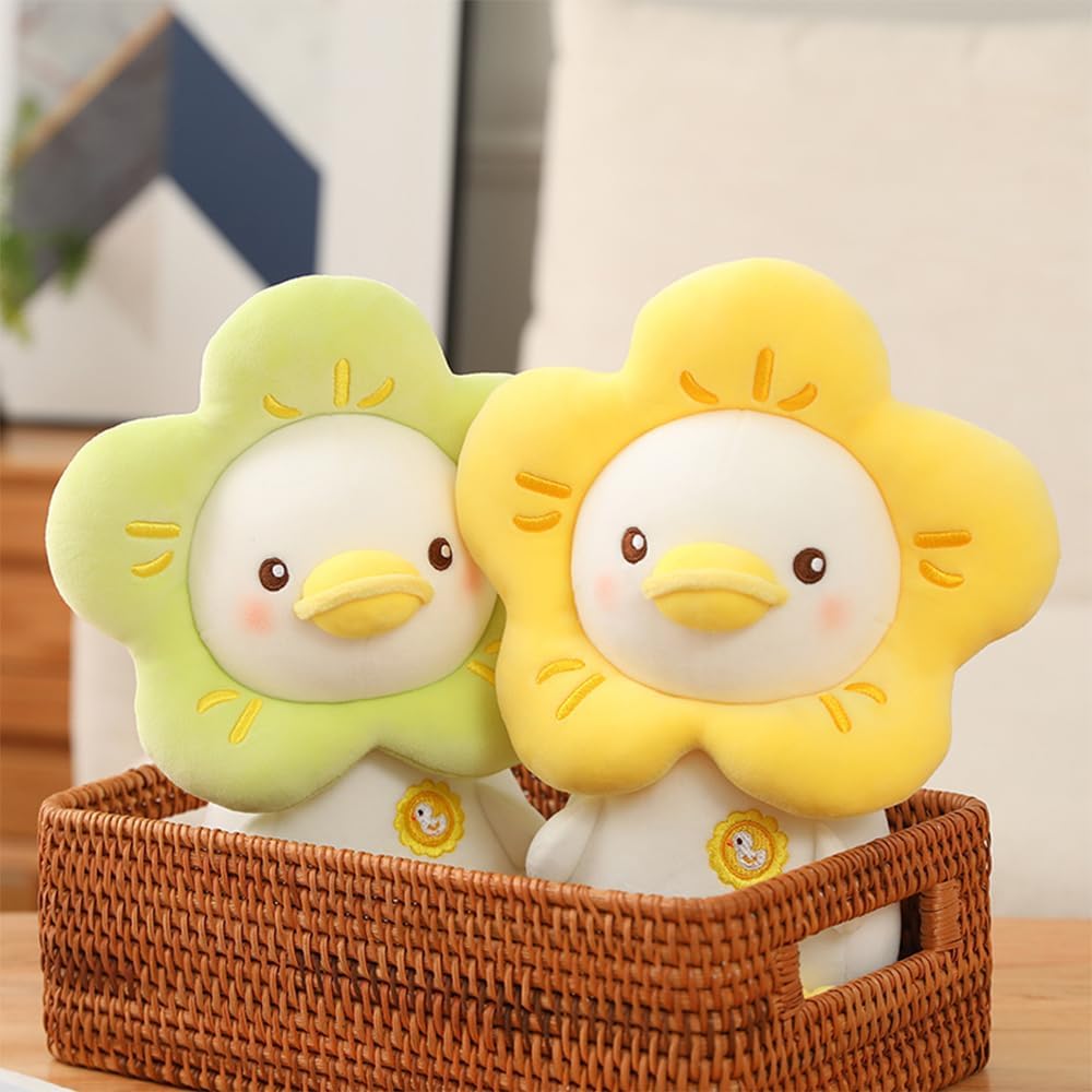 Peluche de pato de peluche suave y lindo juguete de peluche para niños, pato, rosa, 9.8 pulgadas