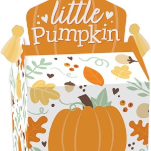 Big Dot of Happiness Little Pumpkin – Caja de golosinas para fiestas, fiestas de cumpleaños de otoño o baby shower, juego de 12 Big Dot of Happiness Little Pumpkin – Caja de golosinas para fiestas, fiestas de cumpleaños de otoño o baby shower, juego de 12