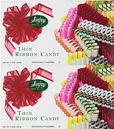 Sevigny’s Caramelos de cinta fina – Hecho en Estados Unidos. Caja de 9 onzas, (paquete de 2)