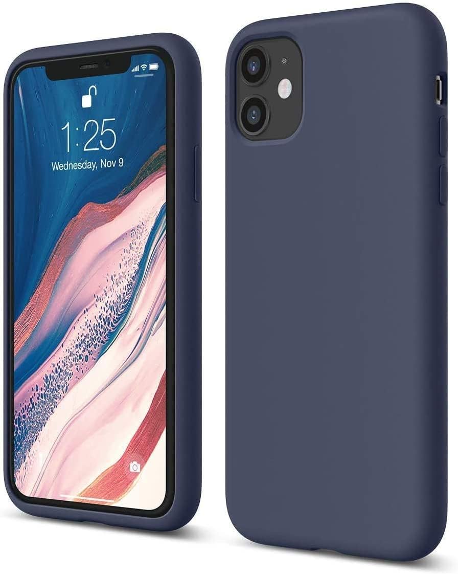 elago – Funda de silicona para iPhone 11 Color, silicona líquida prémium, borde elevado (protección de pantalla y cámara), estructura de 3 capas,